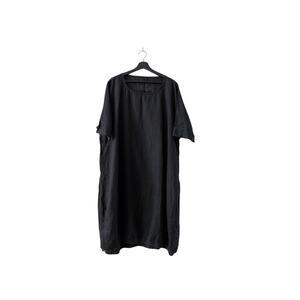 Rundholz Black Label Linen Oversized Dress Lagenlook Black Women's Size Small